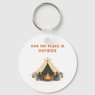 Onze Favoriete Plek Is Buiten | Everyday Carry Fam Sleutelhanger