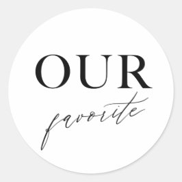 Onze favoriete Treat Bag Sticker persoonlijke brui