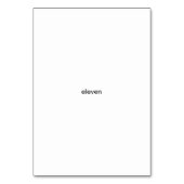 Onze fleurs, cartes de poche à numéro personnalisé (Par défaut)