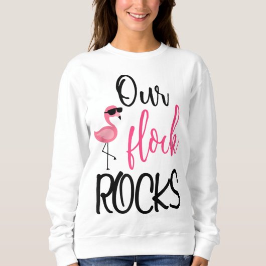 Onze Flock Rocks Flamingo Moederdag Gift Trui (Voorkant)