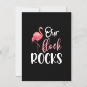 Onze Flock Rocks Flamingo Moederdag Matching Fam Kaart (Voorkant)