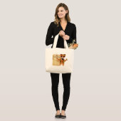 Onze garantie grote tote bag (Voorkant (model))