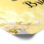 Onze gastprinses bruiloft Welcome bord Poster (Hoek)