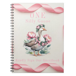 Onze Gekke Gans is Turn One Birthday Guestbook Notitieboek