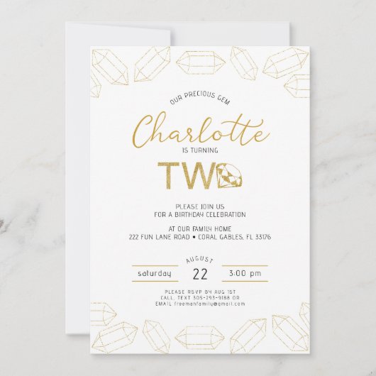 Onze Gem Charlotte wordt twee uitnodigingen (Voorkant)