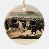 Onze generaals, herstel van de  burgeroorlog keramisch ornament (Achterkant)