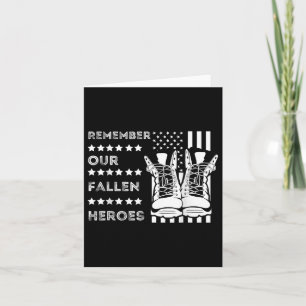 Onze Gesneuvelde Helden Memorial Days Usa Soldi Kaart