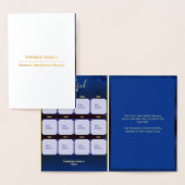 Onze Gezegende Jaar 12 Foto Vakantie Folie Kaart (Display)