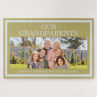 Onze grootouders Fotonamen Puzzel Gouden Rand