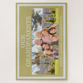 Onze grootouders Fotonamen Puzzel Gouden Rand Legpuzzel (Verticaal)