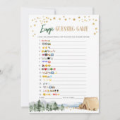 Onze grootste avontuur Baby shower Emoji spel Kaart (Voorkant)