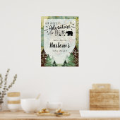 Onze grootste avontuur  kaart Welkomstbord Poster (Keuken)