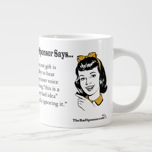 Onze grootste cadeau... jumbo mok (Rechts)