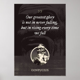 Onze grootste glorie is niet in nimmer vallen, maa poster