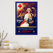 Onze grootste moeder ~ verpleegster ~ WW1 Poster (Keuken)