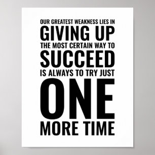 Onze grootste zwakte   Motivatie prijsopgave Poster