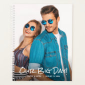 Onze Grote Dag Aangepaste Foto Trouw Planner (Voorkant)