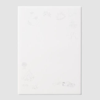 Onze Grote Dag Handgetekende Vellum Overlay Uitnodigingen