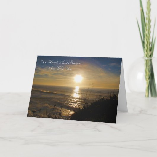 Onze Harten en Gebeden zijn met u Kaart (Voorkant)