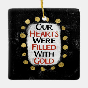 Onze harten waren van goud Ornament