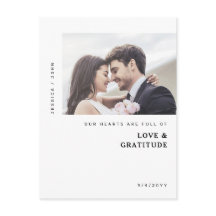 Onze harten zijn Full Photo Wedding Dank u