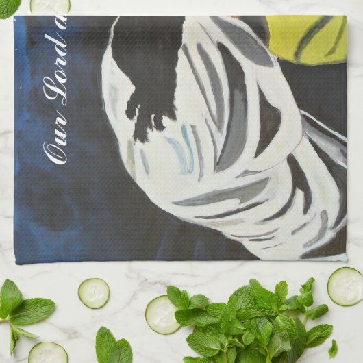 Onze Heer en Savior, Jezus Christus Kitchen Towel Theedoek (Gevouwen)