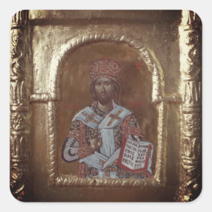 Onze Heer Jezus Christus de Goede Herder Vierkante Sticker