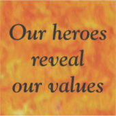 Onze helden sticker (Voorkant)