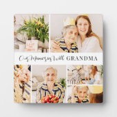 Onze herinneringen met oma Modern Foto Collage Fotoplaat (Voorkant)