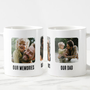 Onze herinneringen Onze momenten Onze vader Vaderd Koffiemok