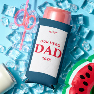 Onze Hero Dad Vaderdag - Rood, Wit & Blauw