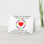 Onze het Begroeten van Vier Mokken Kaart (Achterkant)