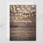 Onze huwelijksdag | Programma hout- en tekenlantaa (Voorkant)