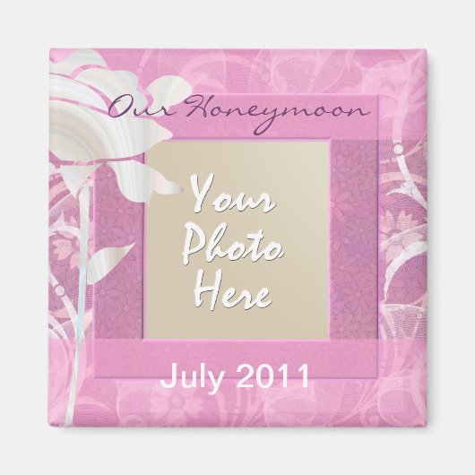 Onze huwelijksreis magneet (Voorkant)