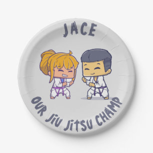 Onze Jiu Jitsu Champ Verjaardagspapier Bord