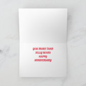 ONZE JUBILEUM "IK HOU VAN U" MEER DAN JELLY BEANS FEESTDAGEN KAART (Binnen)