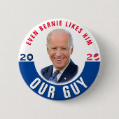 Onze kerel: Joe Biden Ronde Button 5,7 Cm (Voorkant)