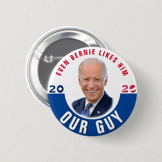 Onze kerel: Joe Biden Ronde Button 5,7 Cm (Voorkant /achterkant)