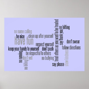 Onze kerkregels poster