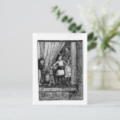 Onze kerstboom  Victoriaans winterscène Feestdagenkaart (Staand voorkant)