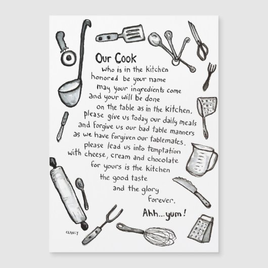 Onze Keuken Magnet (Voorkant)