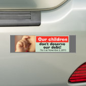 Onze kinderen bumpersticker (Op auto)