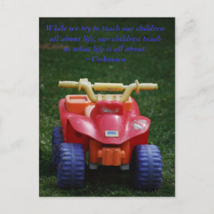 Onze kinderen leren ons briefkaart