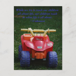 Onze kinderen leren ons briefkaart