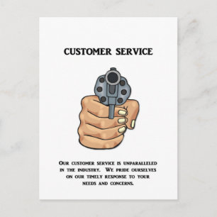 onze-klant-dienst-is-ongeëvenaard briefkaart