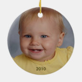 Onze kleine aap persoonlijke foto-Baby Keramisch Ornament (Achterkant)