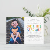 ONZE KLEINE AFSTUDEREN | AFSTUDEREN BEDANKKAART (Staand voorkant)
