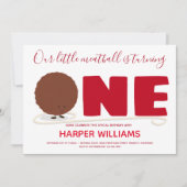 Onze kleine bal die een eerste verjaardag draait kaart (Voorkant)