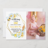 Onze Kleine Bij Is Eén Bijen 1e Verjaardag Kaart (Voorkant)