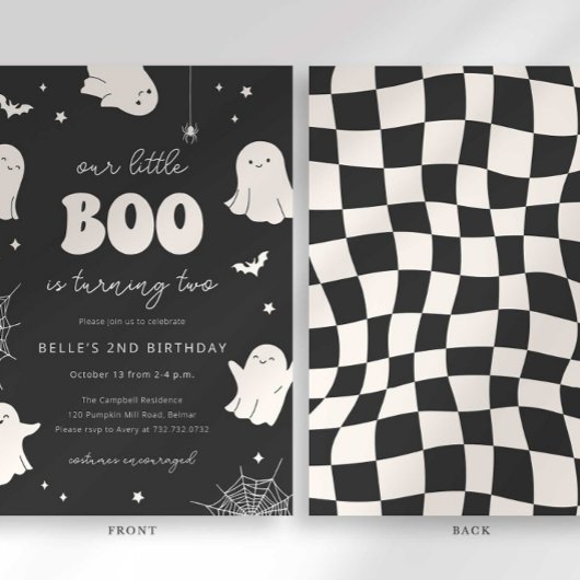 Onze kleine boe draait om twee uitnodigingen